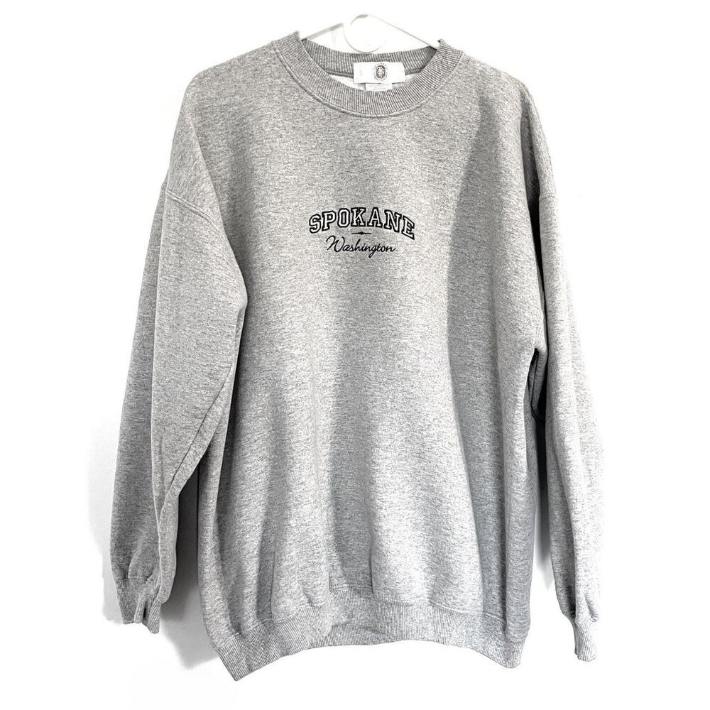 Top Threads Sportswear Thick Gray Sweatshirt - Spokane, WA Logo